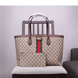 GUCCI Tote and Wallet slightly used-with dust bag